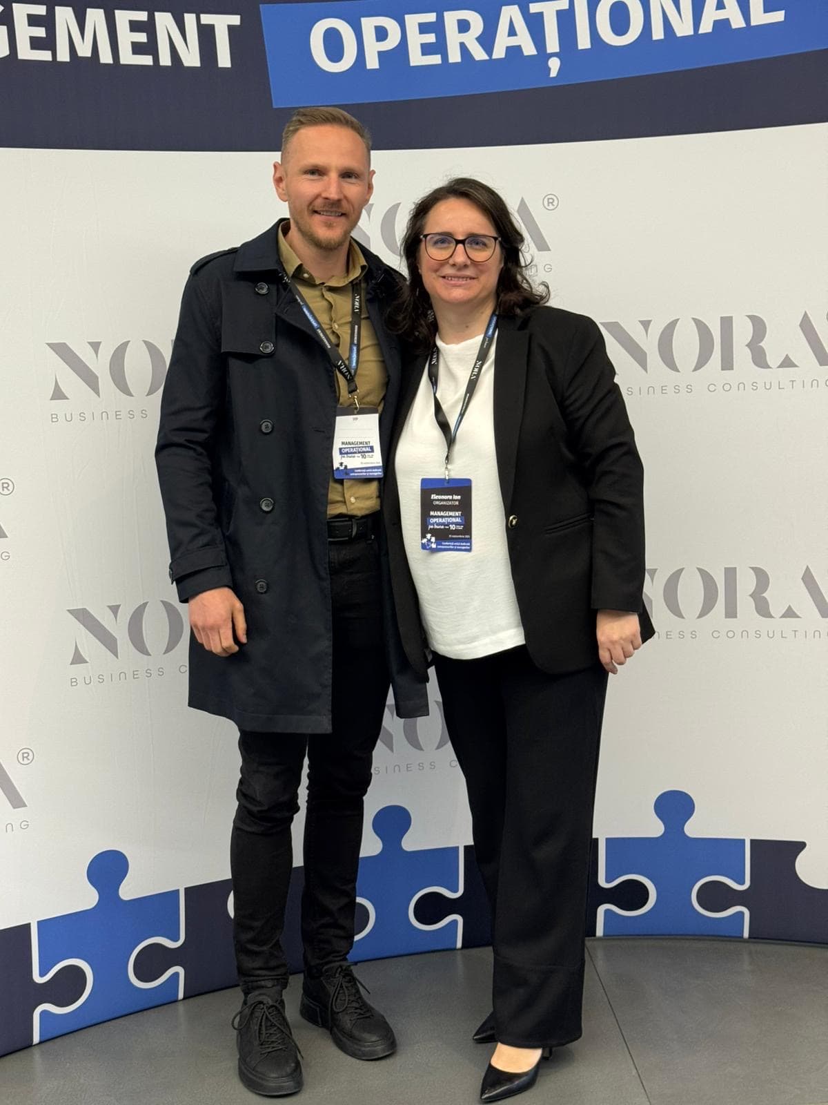 Daniel Gagea cu Eleonora Ion, NORA Business Consulting